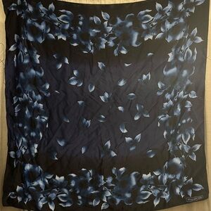 Jones New York Navy and Blue Floral Scarf